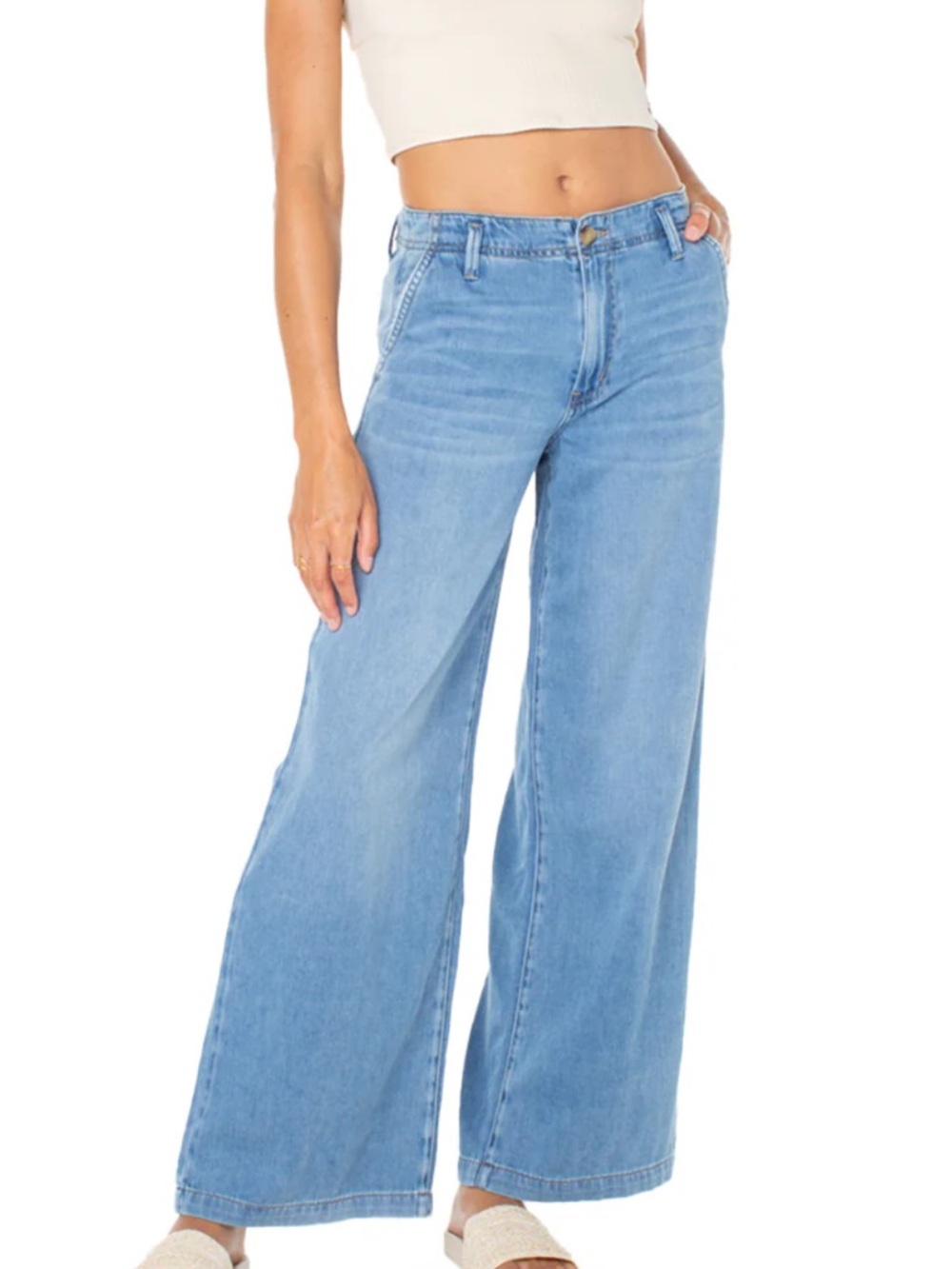 Roxy Kalani Wide-Leg High-Rise Jeans